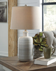 Orleans Furniture - Ashley Furniture - Marnina Lighting - Ceramic Table Lamp (Set of 2) / Taupe - L121854