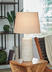 Orleans Furniture - Ashley Furniture - Willport Lighting - Ceramic Table Lamp (Set of 2) / Off White - L177994