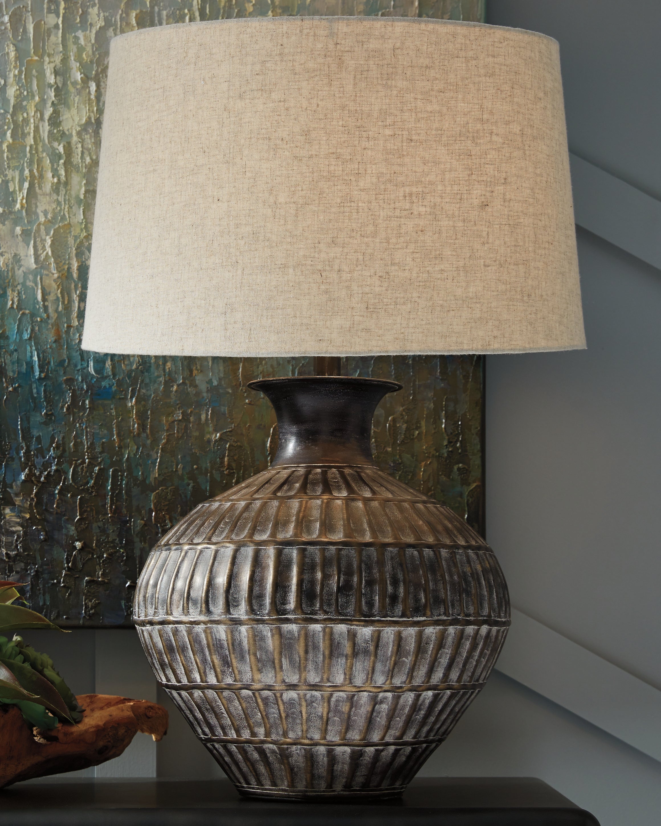 Orleans Furniture - Ashley Furniture - Magan Lighting - Table Lamp (Set of 2) / Antique Bronze Finish - L207354X2