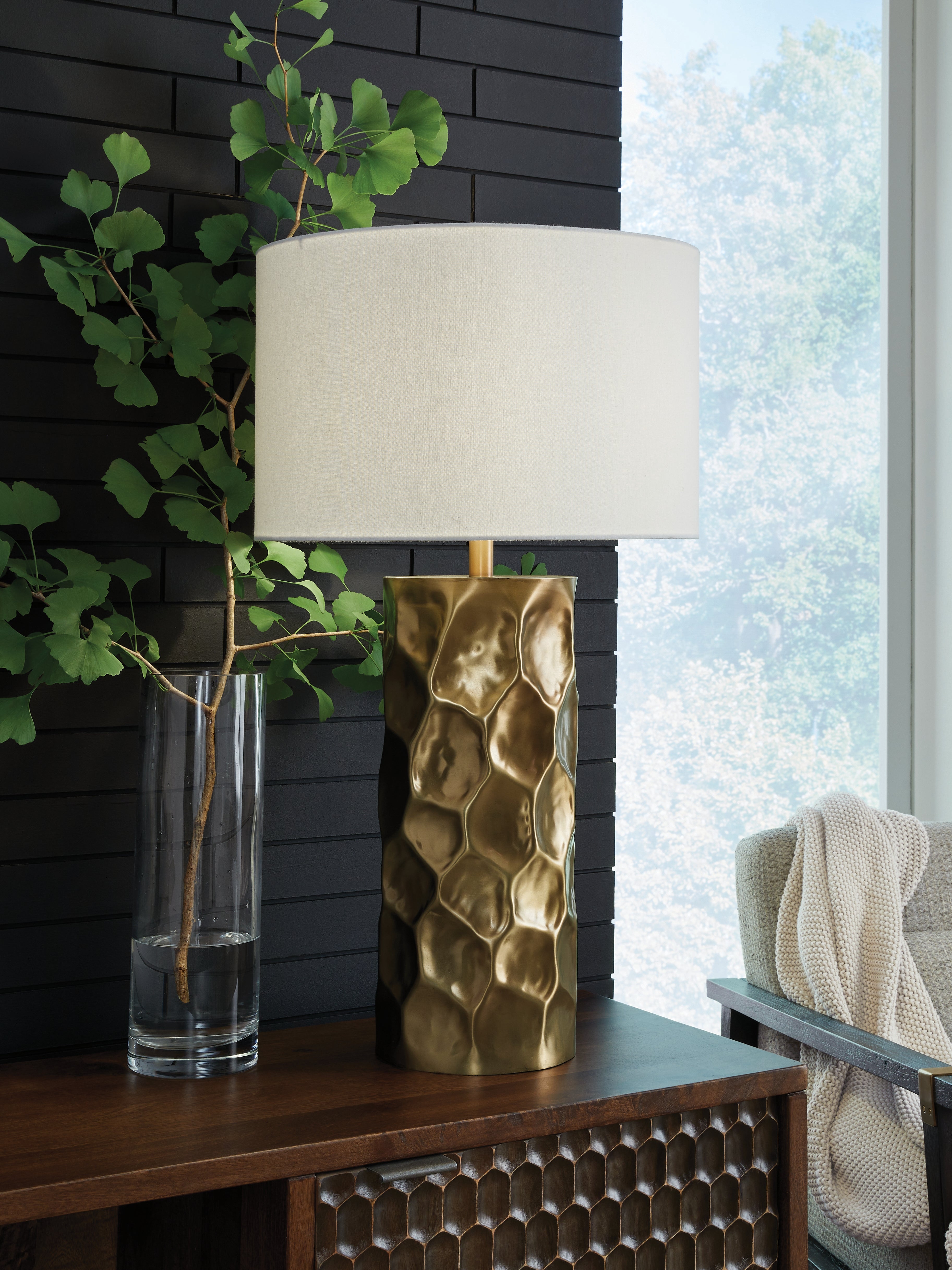 Orleans Furniture - Ashley Furniture - Marshawn Lighting - Metal Table Lamp (1/CN) / Gold Finish - L207524