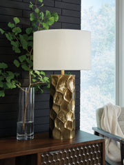 Orleans Furniture - Ashley Furniture - Marshawn Lighting - Metal Table Lamp (1/CN) / Gold Finish - L207524