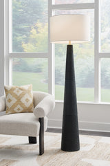 Orleans Furniture - Ashley Furniture - Hallburg Lighting - Poly Floor Lamp (1/CN) / Black - L235761