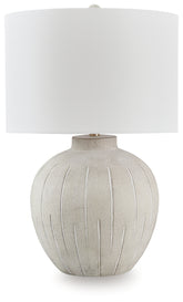 Orleans Furniture - Ashley Furniture - Calbert Lighting - Poly Table Lamp (1/CN) / Warm Gray - L235824