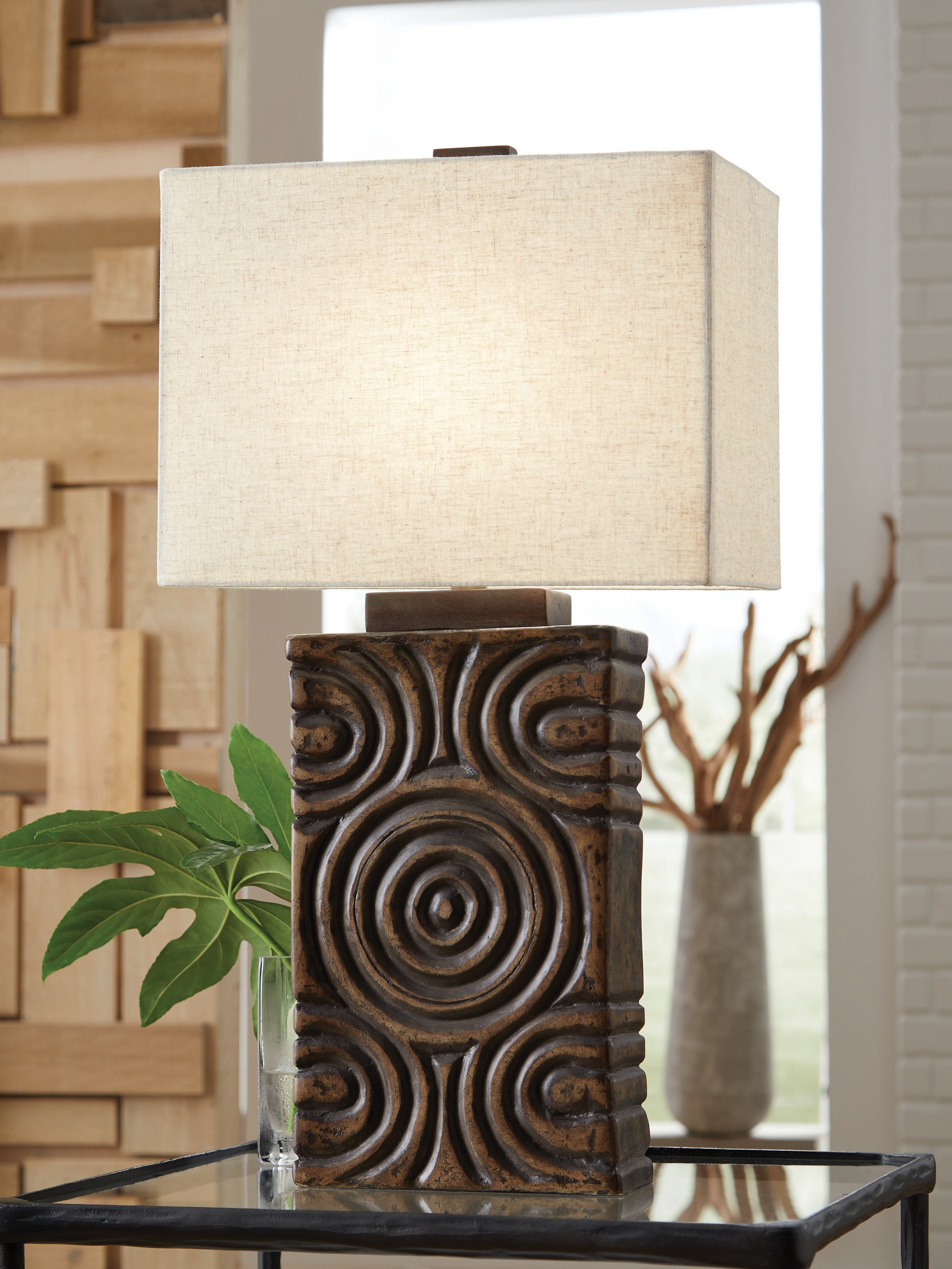 Orleans Furniture - Ashley Furniture - Heathbury Lighting - Paper Table Lamp (1/CN) / Antique Brown - L235964