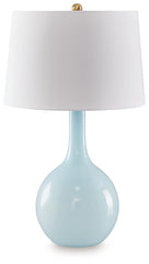 Orleans Furniture - Ashley Furniture - Rylanton Lighting - Glass Table Lamp (1/CN) / Aqua - L430874