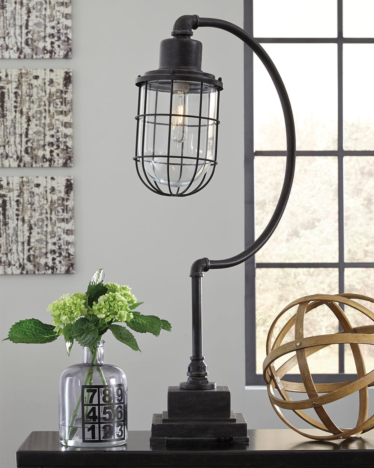 Orleans Furniture - Ashley Furniture - Jae Lighting - Metal Desk Lamp (1/CN) / Antique Black - L734232