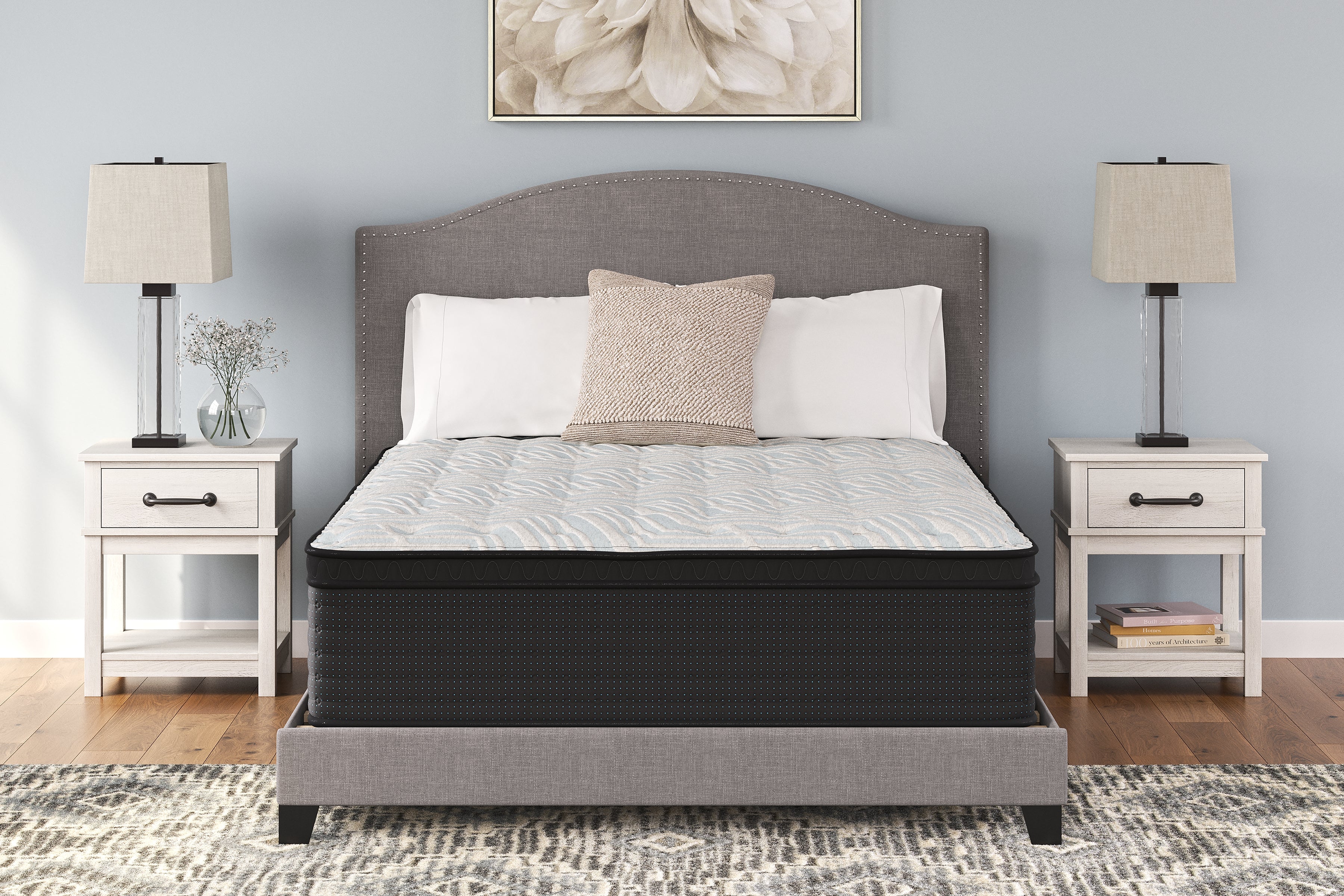 Orleans Furniture - Ashley Furniture - Palisades ET Mattresses - California King / Gray/Blue - M41751