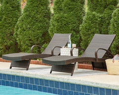 Orleans Furniture - Ashley Furniture - Kantana Outdoor - Chaise Lounge (Set of 2) / Brown - P283-815
