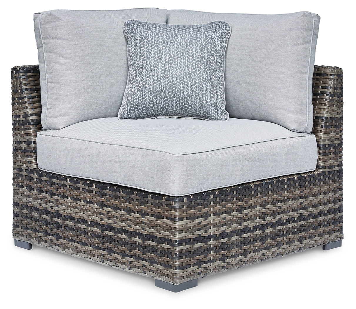 Orleans Furniture - Ashley Furniture - Harbor Court Outdoor - Ottoman with Cushion / Gray - P459-814