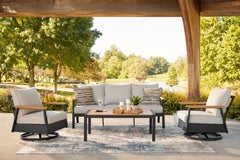 Orleans Furniture - Ashley Furniture - Carmel Highlands Outdoor - Sofa/Chairs/Table Set (4/CN) - PCP513-081