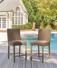 Orleans Furniture - Ashley Furniture - Walton Bridge Outdoor - Barstool (Set of 2) / Driftwood - P749-130