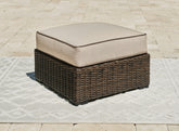 Orleans Furniture - Ashley Furniture - Coastline Bay Outdoor - Ottoman with Cushion / Brown - P784-814