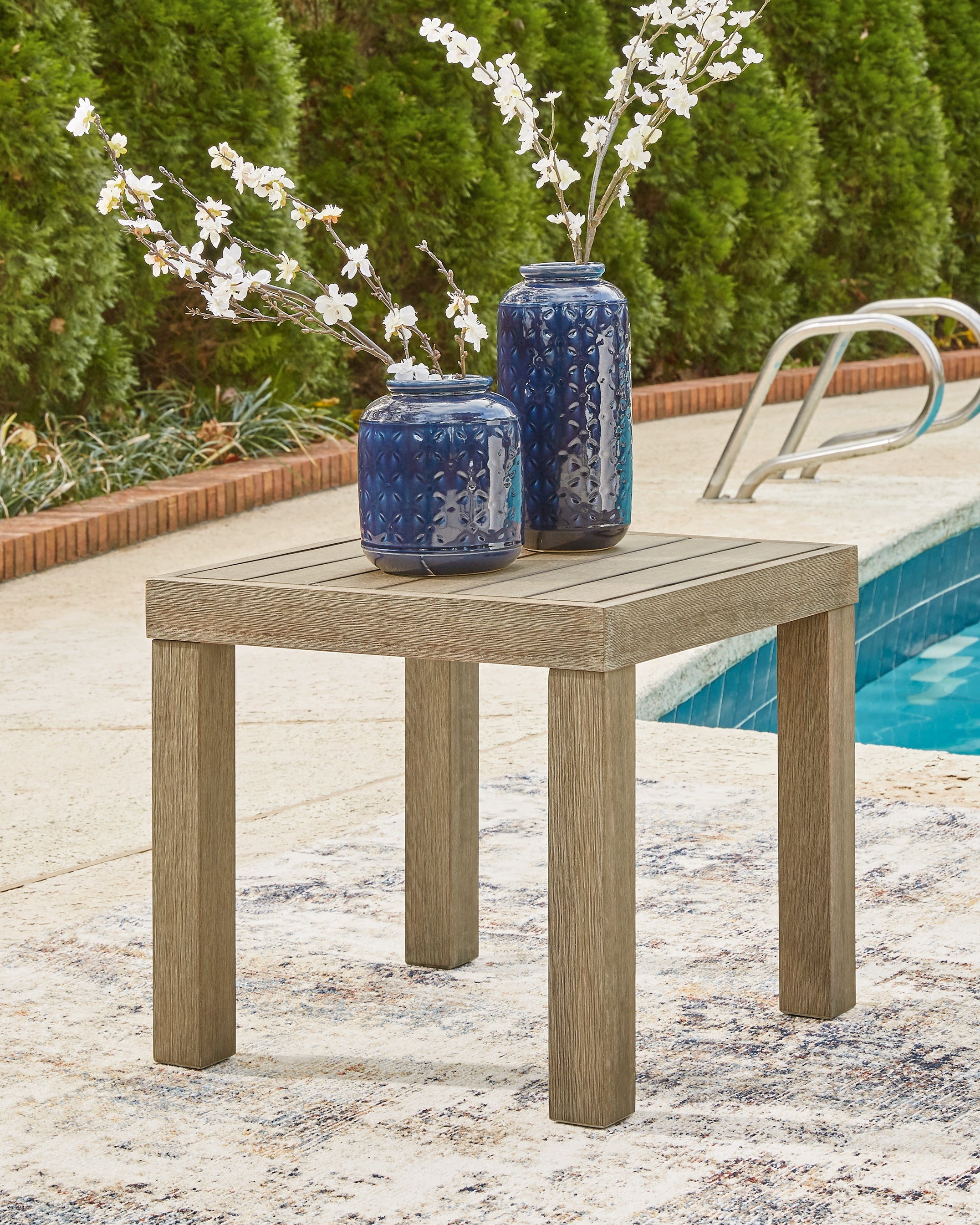 Orleans Furniture - Ashley Furniture - Silo Point Outdoor - Square End Table / Brown - P804-702