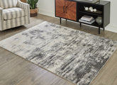 Orleans Furniture - Ashley Furniture - Gerdie Rug - 5'3" x 7'3" Rug / Cream/Gray - R404992