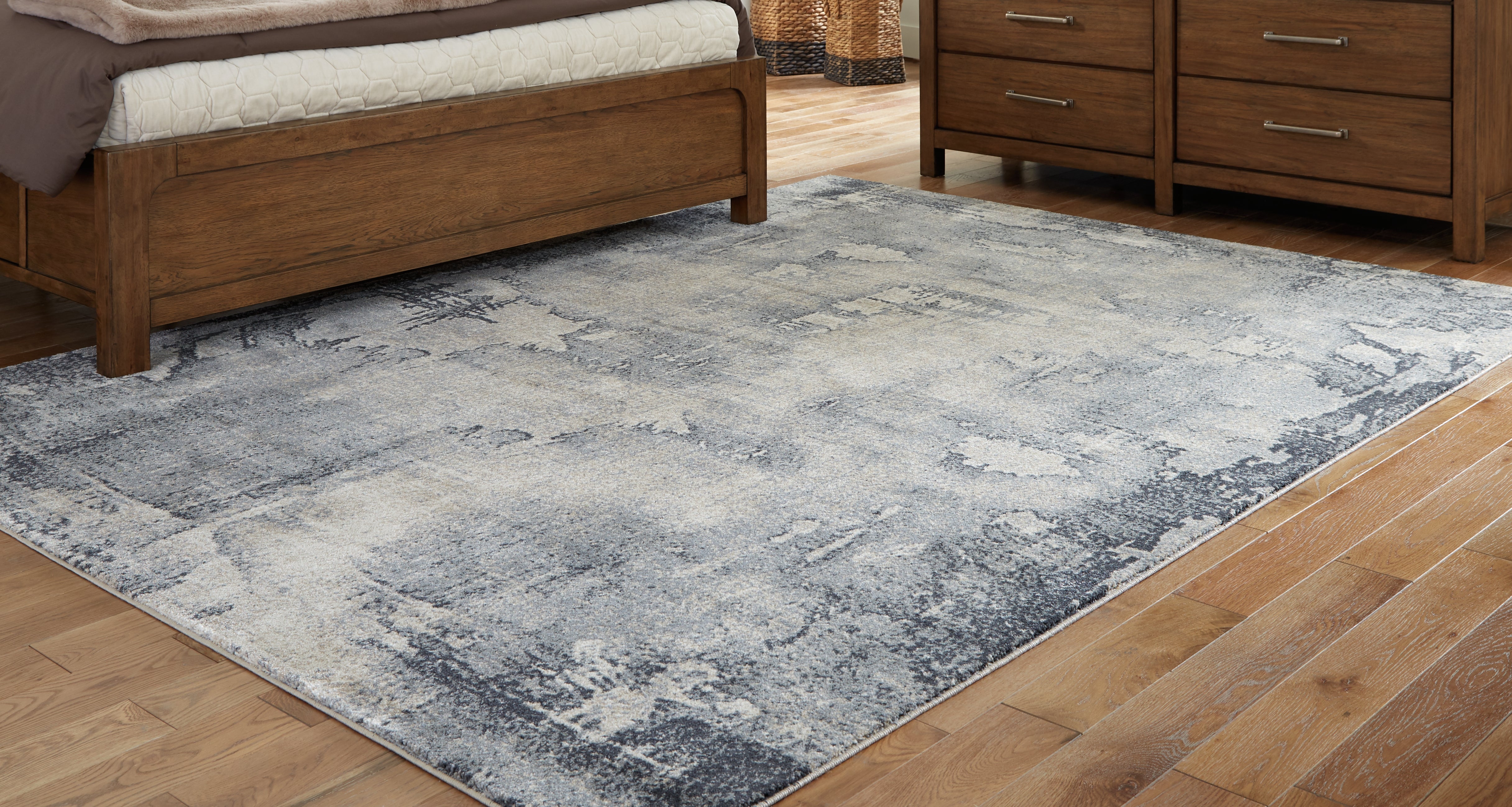 Orleans Furniture - Ashley Furniture - Langrich Rug - 7'10" x 10'6" Rug / Blue/Gray/Cream - R406131