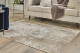 Orleans Furniture - Ashley Furniture - Grifflain Rug - 5'1" x 7' Washable Rug / Tan/Brown/Gray - R406232