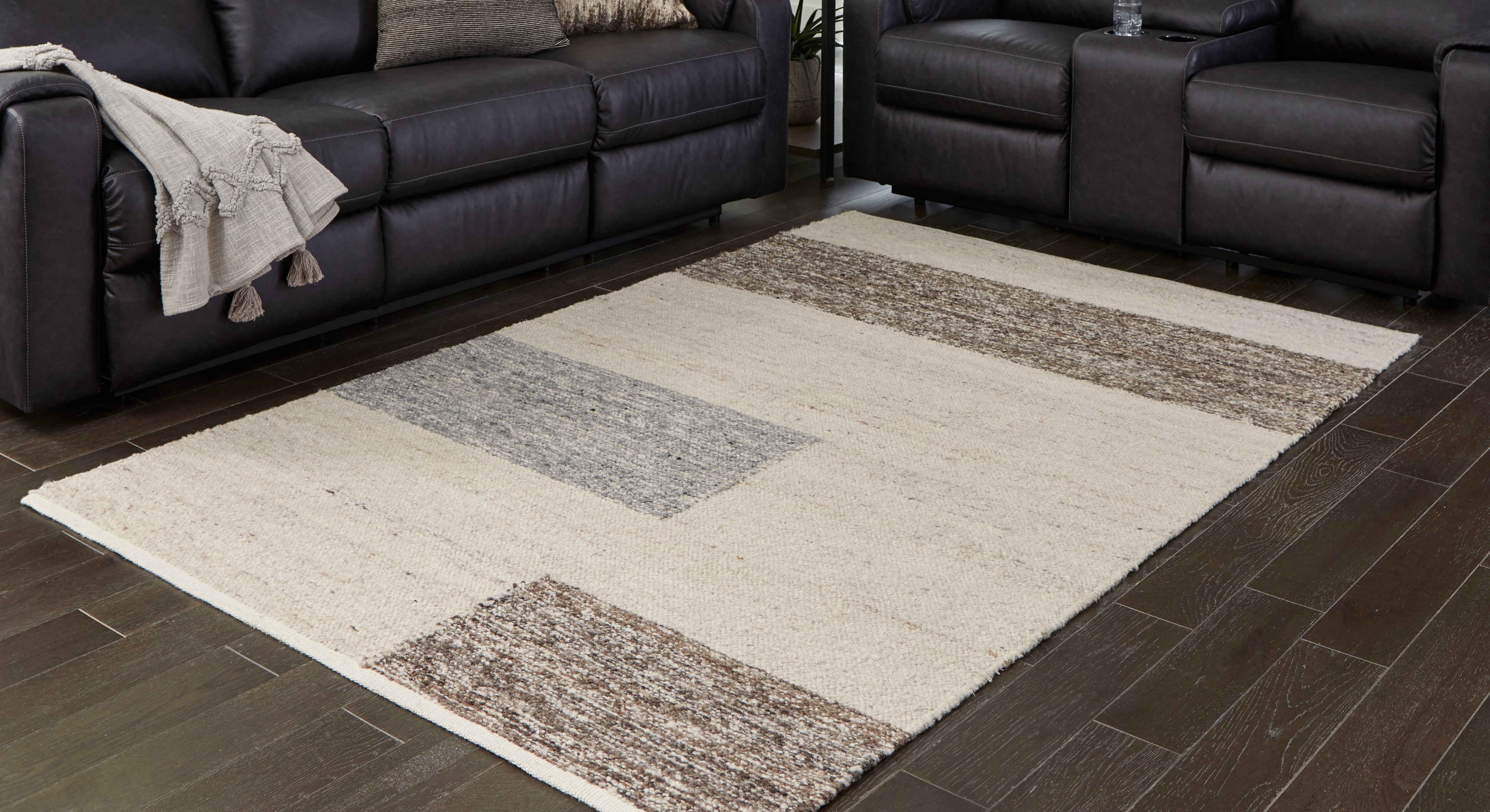 Orleans Furniture - Ashley Furniture - Barus Rug - 8' x 10' Rug / Beige/Brown/Gray - R406401