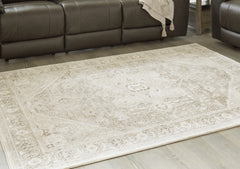 Orleans Furniture - Ashley Furniture - Gatwell Rug - 8' x 10' Rug / Ivory/Gray/Tan - R406511
