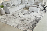 Orleans Furniture - Ashley Furniture - Langwell Rug - 10' x 14' Rug / Black/Gray/White - R406780