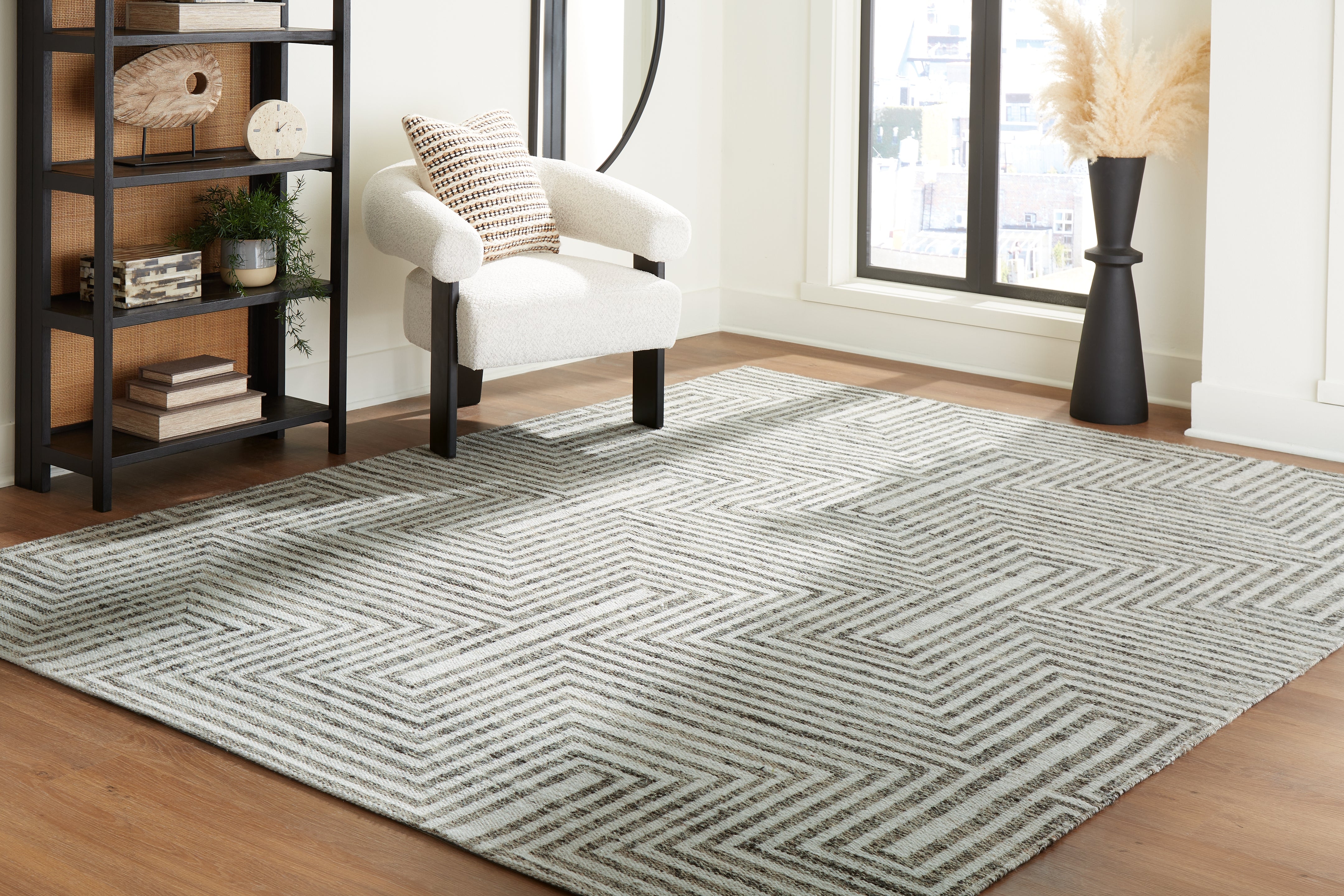 Orleans Furniture - Ashley Furniture - Jossen Rug - 5' x 7' Rug / Ivory/Gray - R406832
