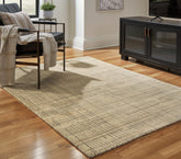 Orleans Furniture - Ashley Furniture - Janston Rug - 5' x 7' Rug / Ivory/Gray/Tan - R406862