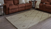 Orleans Furniture - Ashley Furniture - Guyford Rug - 5' x 7' Rug / Beige/Brown - R406872