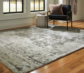 Orleans Furniture - Ashley Furniture - Valmontic Rug - 5' x 7' Rug / Gray - R406922