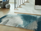 Orleans Furniture - Ashley Furniture - Brentward Rug - 5' x 7' Rug / Blue/Gray/Ivory - R407082