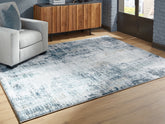 Orleans Furniture - Ashley Furniture - Arlenmont Rug - 5' x 7' Area Rug / Blue/White/Brown - R407482