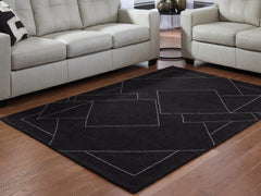 Orleans Furniture - Ashley Furniture - Marav Rug - 5' x 7' Area Rug / Black/White - R407532