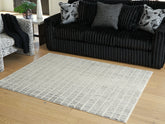 Orleans Furniture - Ashley Furniture - Turinwith Rug - 5'3" x 7' Area Rug / Ivory/Black - R407552