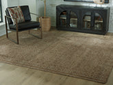 Orleans Furniture - Ashley Furniture - Merrittman Rug - 5' x 7' Area Rug / Brown/Ivory - R407702