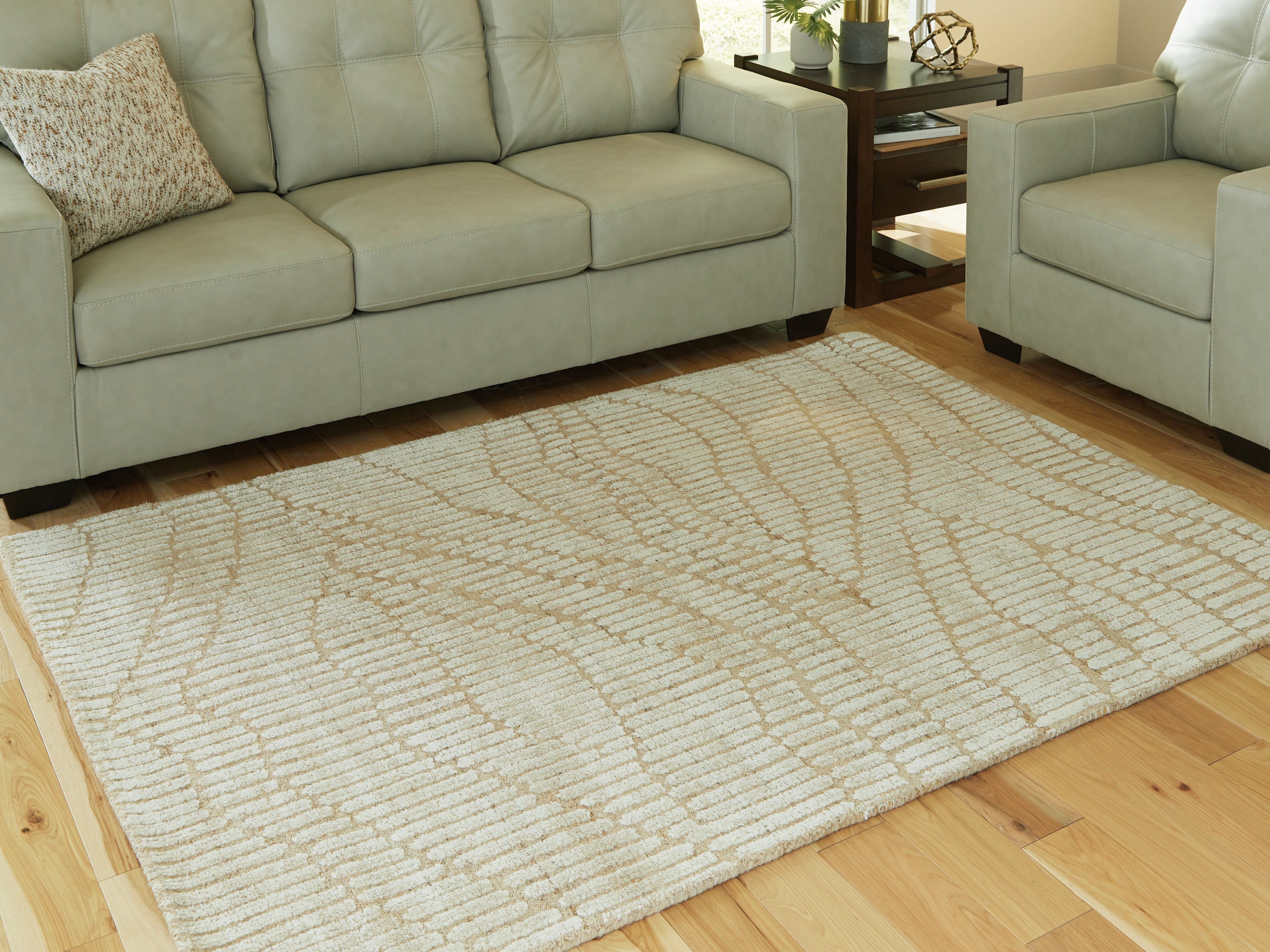 Orleans Furniture - Ashley Furniture - Jaseena Rug - 5' x 7' Area Rug / Beige/Tan - R407722