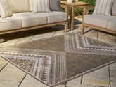 Orleans Furniture - Ashley Furniture - Dunsler Rug - 5' x 7' Rug / Brown/Cream - R900012
