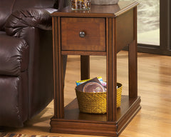 Orleans Furniture - Ashley Furniture - Breegin Chairside End Table - Chair Side End Table / Brown - T007-527