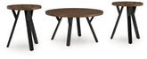 Orleans Furniture - Ashley Furniture - Elbrynn Table (Set of 3) - Occasional Table Set (3/CN) / Brown/Black - T153-13