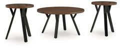 Orleans Furniture - Ashley Furniture - Elbrynn Table (Set of 3) - Occasional Table Set (3/CN) / Brown/Black - T153-13