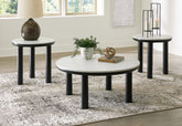 Orleans Furniture - Ashley Furniture - Xandrum Table (Set of 3) - Occasional Table Set (3/CN) / Black/White - T159-13