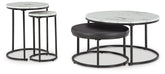 Orleans Furniture - Ashley Furniture - Jusmour Table (Set of 4) - Occasional Nesting TBL (4/CN) / Black/White - T161-14
