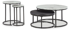 Orleans Furniture - Ashley Furniture - Jusmour Table (Set of 4) - Occasional Nesting TBL (4/CN) / Black/White - T161-14