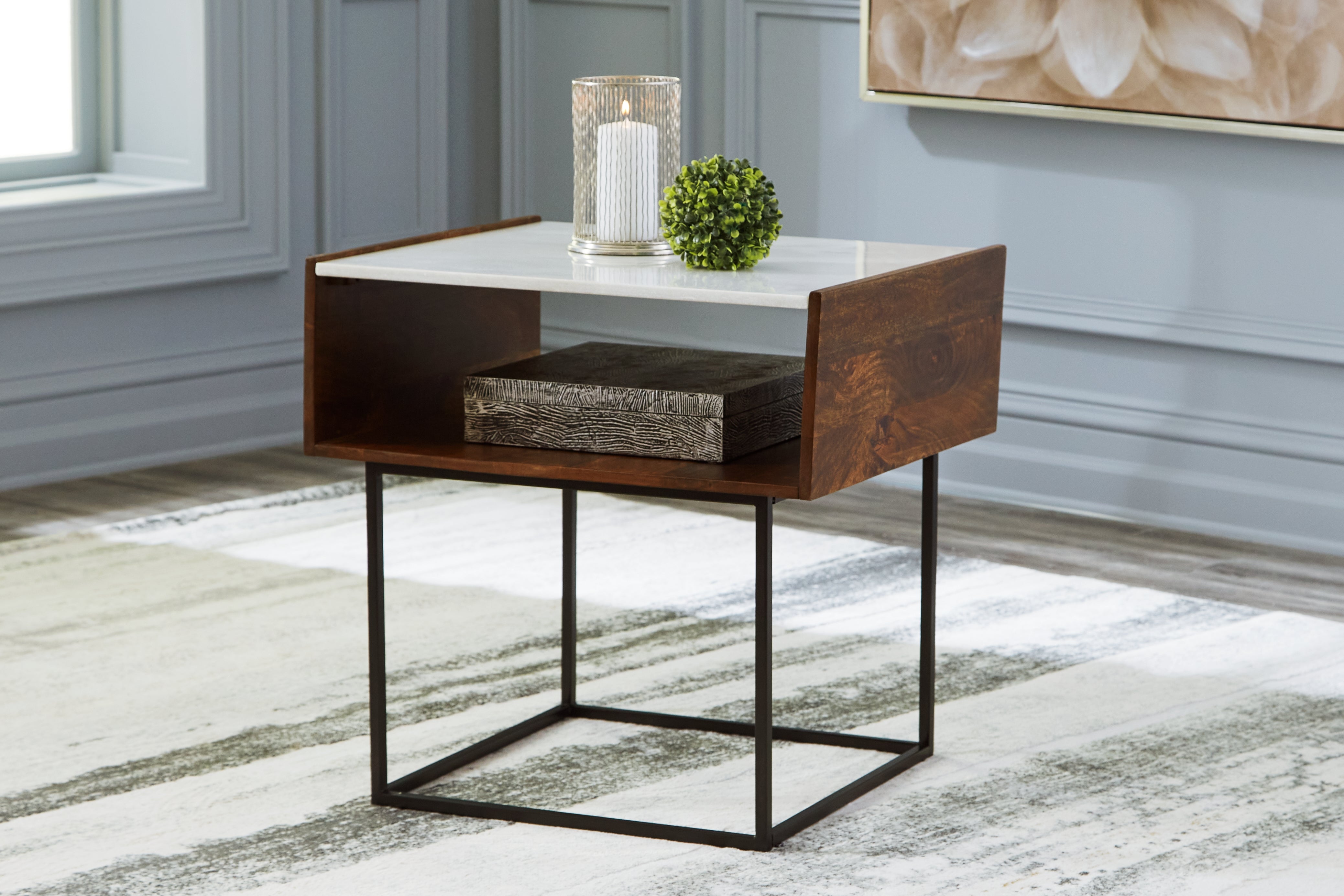 Orleans Furniture - Ashley Furniture - Rusitori End Table - Rectangular End Table / Multi - T169-3