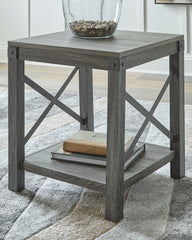 Orleans Furniture - Ashley Furniture - Freedan End Table - Square End Table / Grayish Brown - T175-2