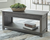 Orleans Furniture - Ashley Furniture - Freedan Lift-Top Coffee Table - Rect Lift Top Cocktail Table / Grayish Brown - T175-9