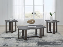 Orleans Furniture - Ashley Furniture - Dynnford Table (Set of 3) - Occasional Table Set (3/CN) / Gray/Brown - T216-13