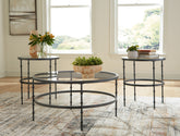 Orleans Furniture - Ashley Furniture - Kellyco Table (Set of 3) - Occasional Table Set (3/CN) / Gunmetal - T246-13