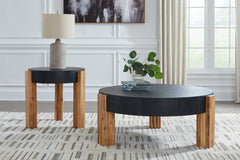Orleans Furniture - Ashley Furniture - Breenmore Table (Set of 2) - Occasional Table Set (Set of 2) / Black/Natural - T322-12