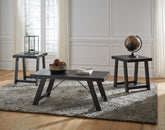 Orleans Furniture - Ashley Furniture - Noorbrook Table (Set of 3) - Occasional Table Set (3/CN) / Black/Pewter - T351-13
