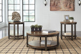 Orleans Furniture - Ashley Furniture - Roybeck Table (Set of 3) - Occasional Table Set (3/CN) / Light Brown/Bronze - T411-13
