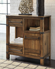 Orleans Furniture - Ashley Furniture - Roybeck Accent Cabinet - Accent Cabinet / Light Brown/Bronze - T411-40