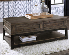 Orleans Furniture - Ashley Furniture - Johurst Coffee Table with Lift Top - LIFT TOP COCKTAIL TABLE / Grayish Brown - T444-9